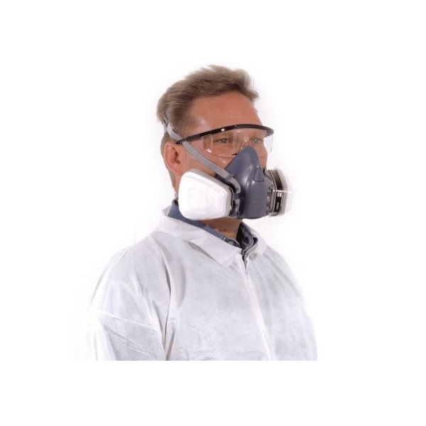 3M Disposable Respirator, Half Face Piece Assembly 5101, Organic Vapor Respiratory Protection, Small Size - Image 3