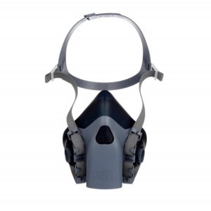 3M Reusable Respirator, Half Face Piece 7503, Use with Bayonet Cartridges/Filters (Not Included) for Gases, Vapors, Dust, Large Size