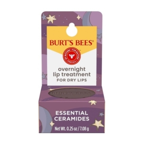 Burt's Bees 100% Natural Overnight Intensive Lip Treatment, Ultra-Conditioning Lip Care, 0.25 ounce