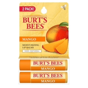 Burt's Bees Lip Balm Mango Butter 2-pack 0.15 oz each balm